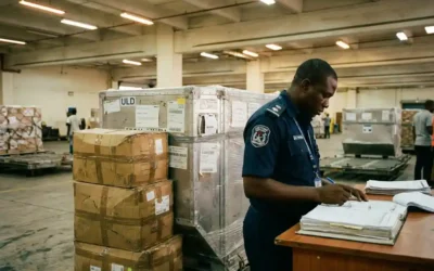 Why is air freight to Nigeria delayed at customs?